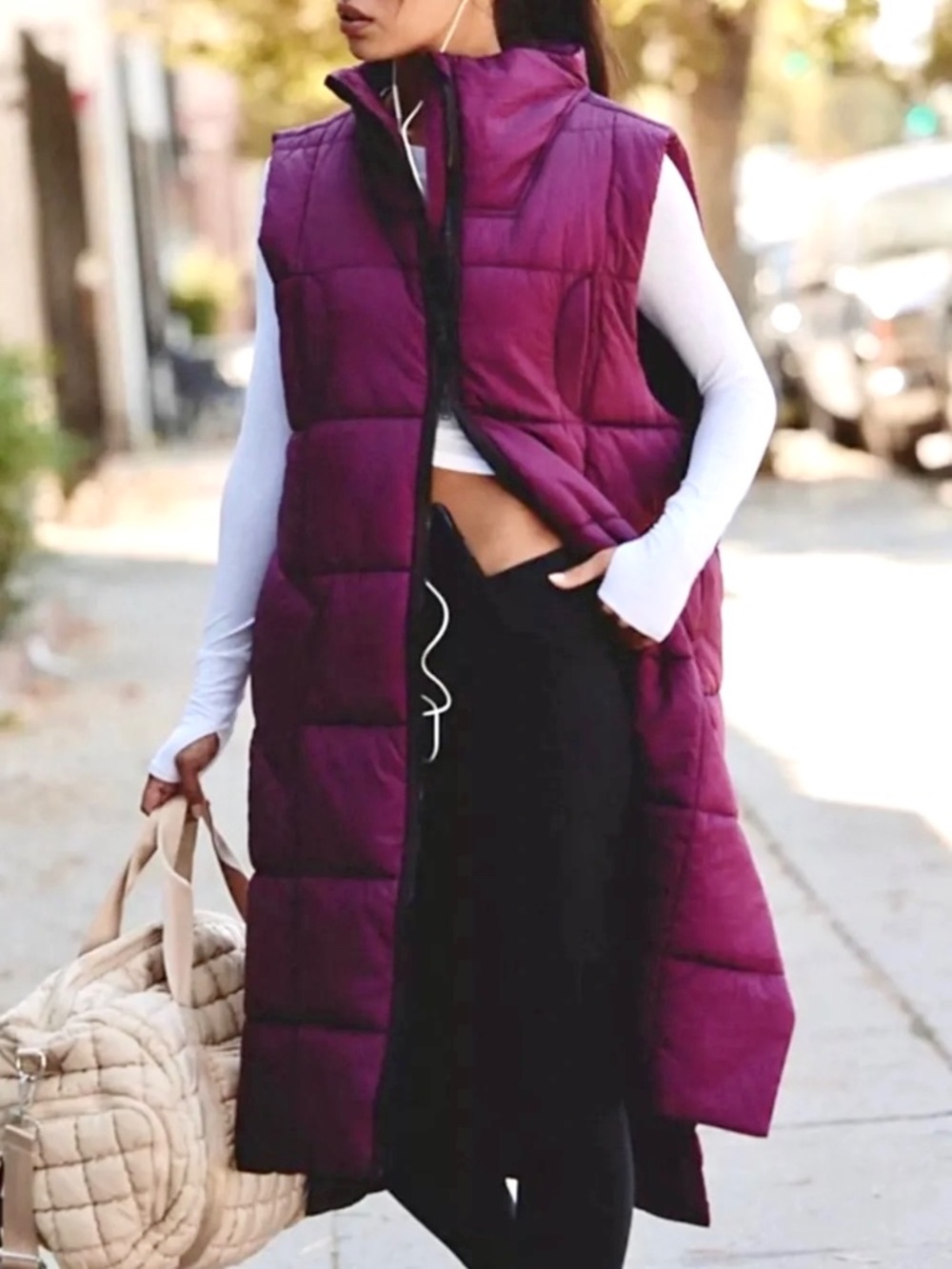 NWT FREE PEOPLE ON THE MOVE PACKABLE PUFFER VEST, SMALL